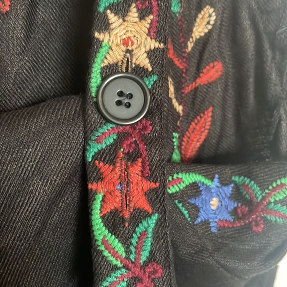 Zara embroidered linen open back romper - Picture 5 of 12